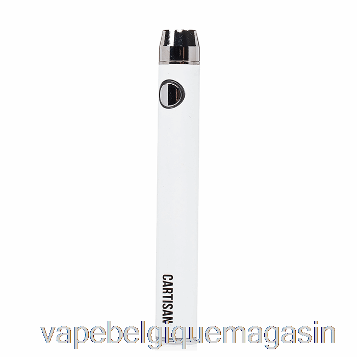 Vape Belgique Cartisan Bouton Vv 900 Double Charge 510 Batterie [usb-c] Blanc